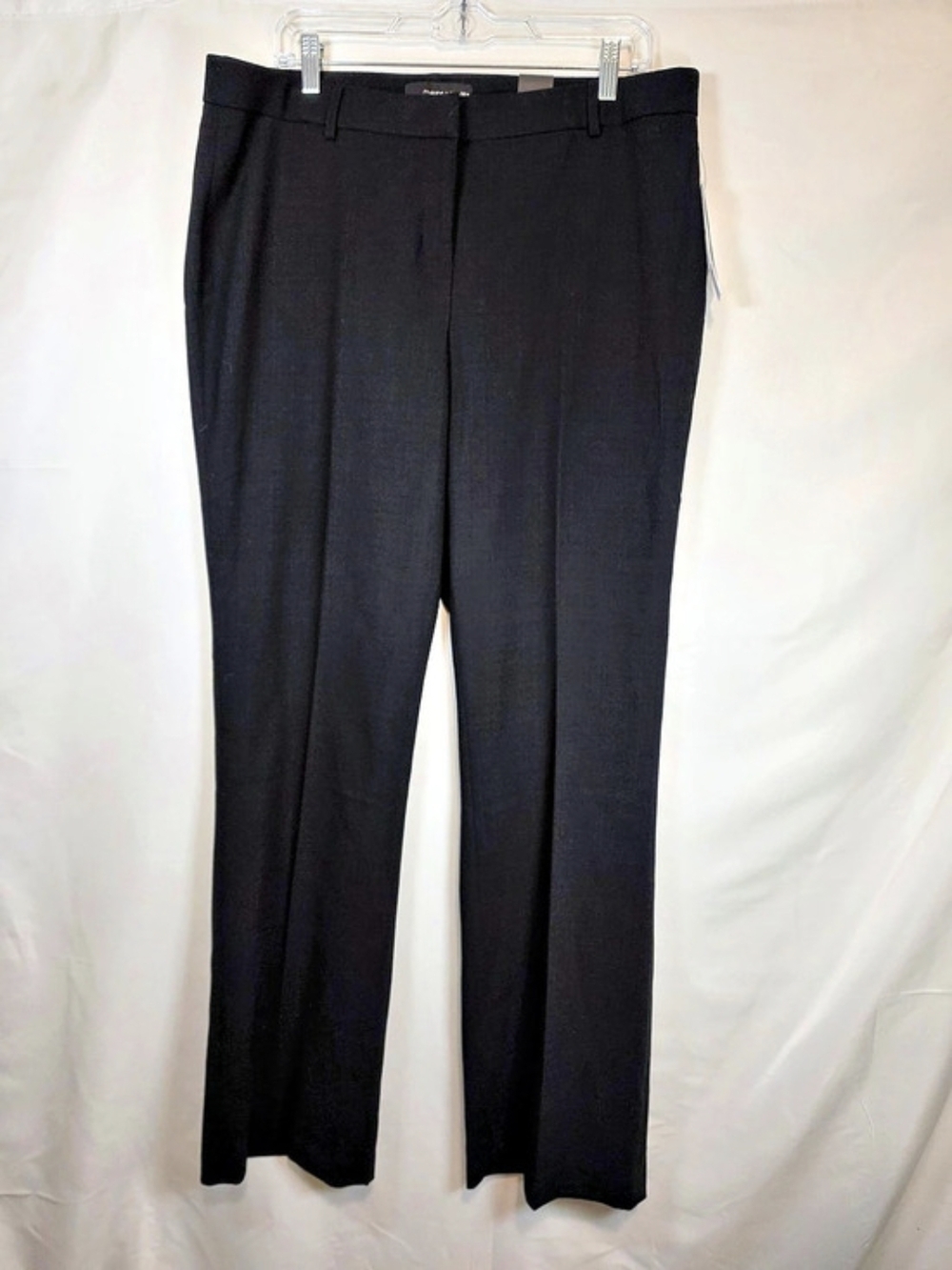 Amanda + Chelsea Black Straight Leg Pants Size 14 NWT Business Casual Office
